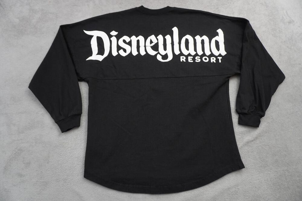 Disneyland Resort Shirt Womens Medium Black Spirit Jersey Long Sleeve D 1955